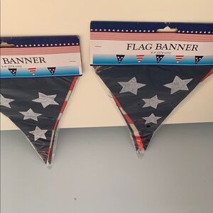Patriotic Flag Banner with Stars